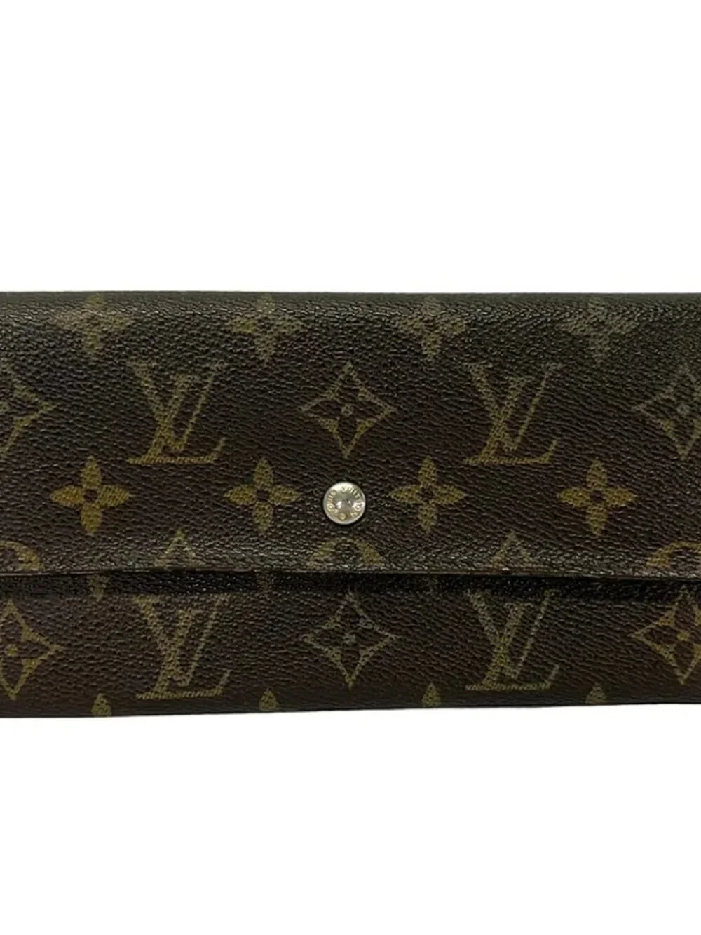 LOUIS VUITTON Pochette Porte Monnaie Credit M61725 Monogram 882AN Long Wallet